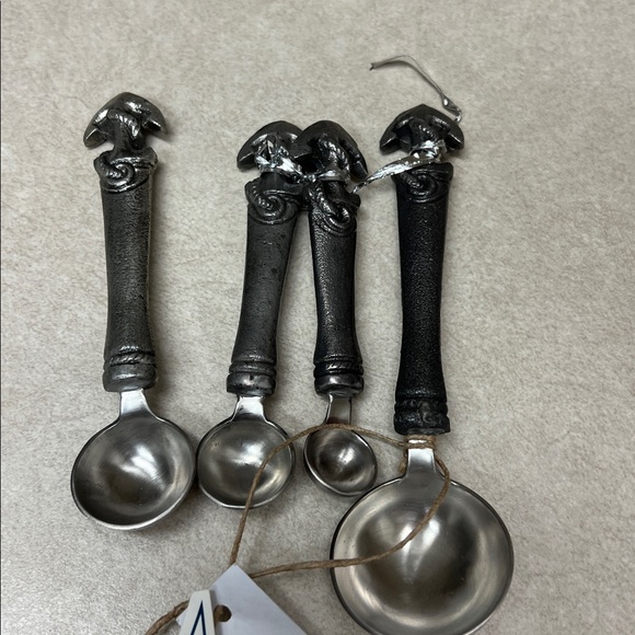 Thirstystone Nautical Anchor Measuring Spoons - Silver and Black - Picture 2 of 3